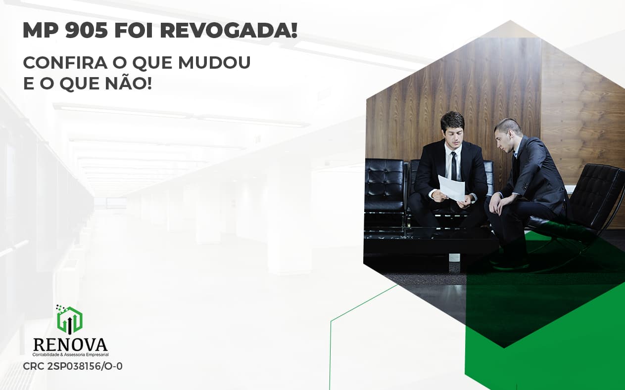 A Mp 905 Foi Revogada! Confira O Que Mudou E O Que Não! Blog Renova - Renova Contabilidade & Assessoria Empresarial em São Paulo